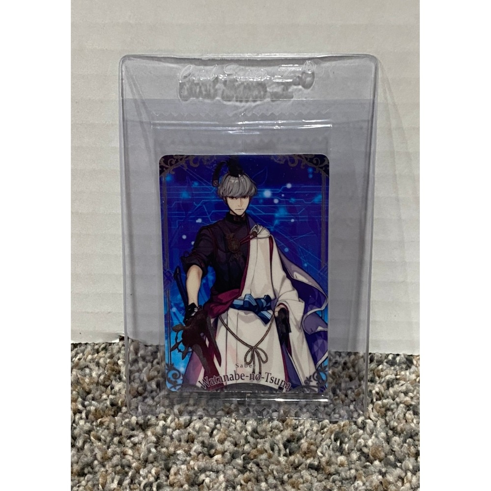 Fate Grand Order FGO Arcade Watanabe-no-Tsuna Saber Trading Card Japanese Bandai